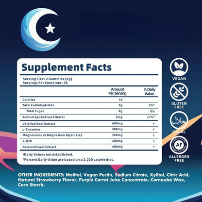 Travel Supps™ Natural Sleep Gummies